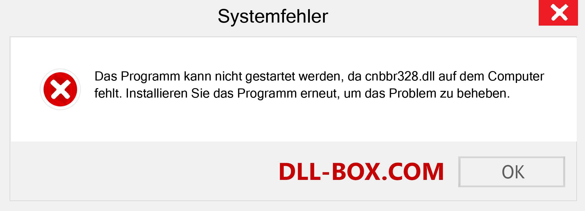 cnbbr328.dll-Datei fehlt?. Download für Windows 7, 8, 10 - Fix cnbbr328 dll Missing Error unter Windows, Fotos, Bildern